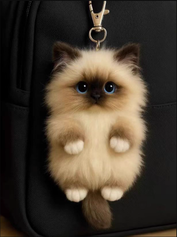 Cute Cat Backpack Bag Purse Charms