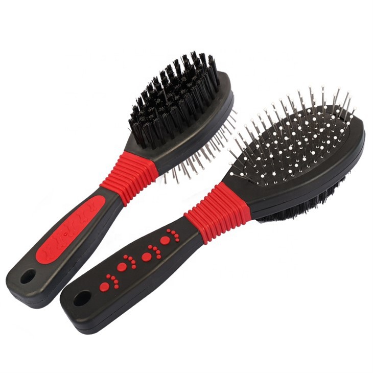 Double Sided Cat Massage Brush Dog Pet Grooming Hair Brush