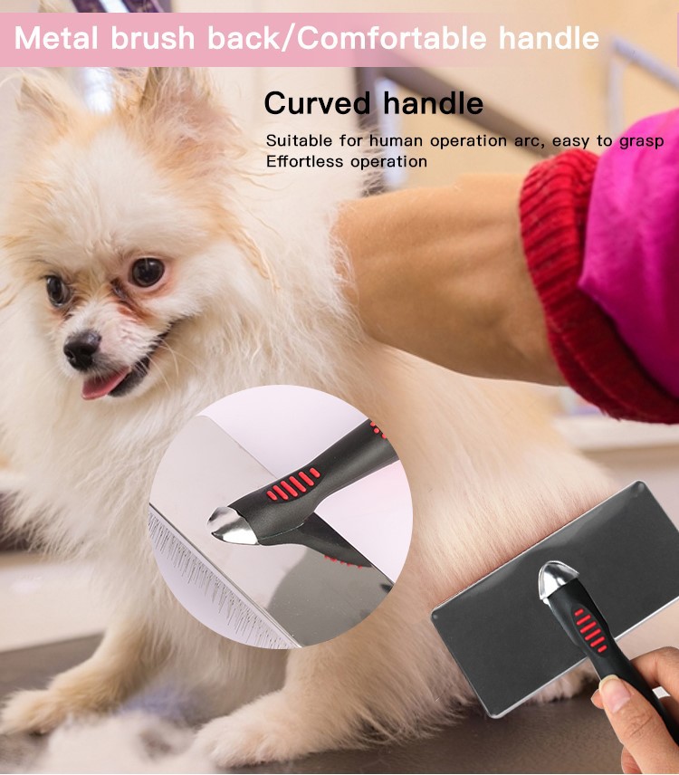 Cat Long Pin Brush Dog Pet Grooming Slicker Brush