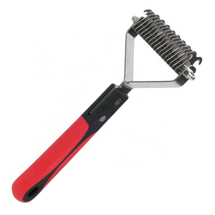 Pet Open Knot Comb Red Cat Dog Dematting Grooming Comb For Animals