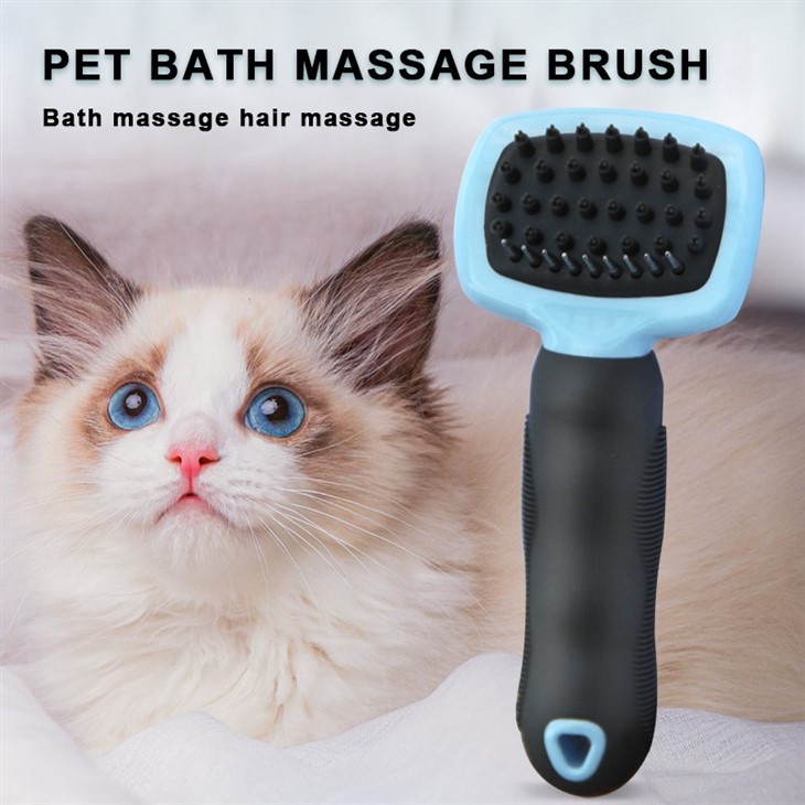 Blister Card Packaging Cat Massage Brush Dog Pet Bath Grooming Brush