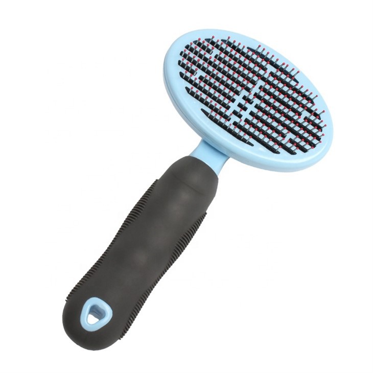 Self Cleaning Pet Hair Brush Cat Dog Grooming Slicker Brush With Sticky Beads