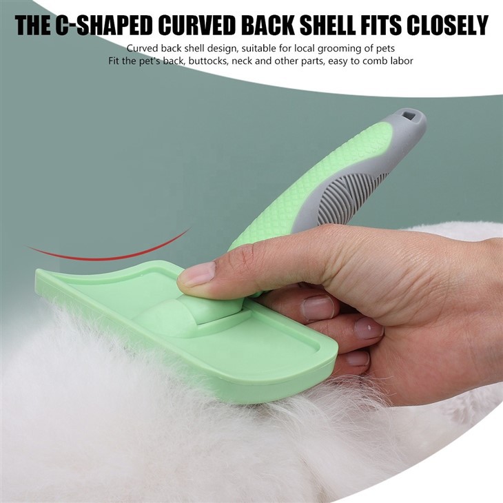 Cat Long Pin Brush Dog Pet Grooming Slicker Brush With Sticky Beads