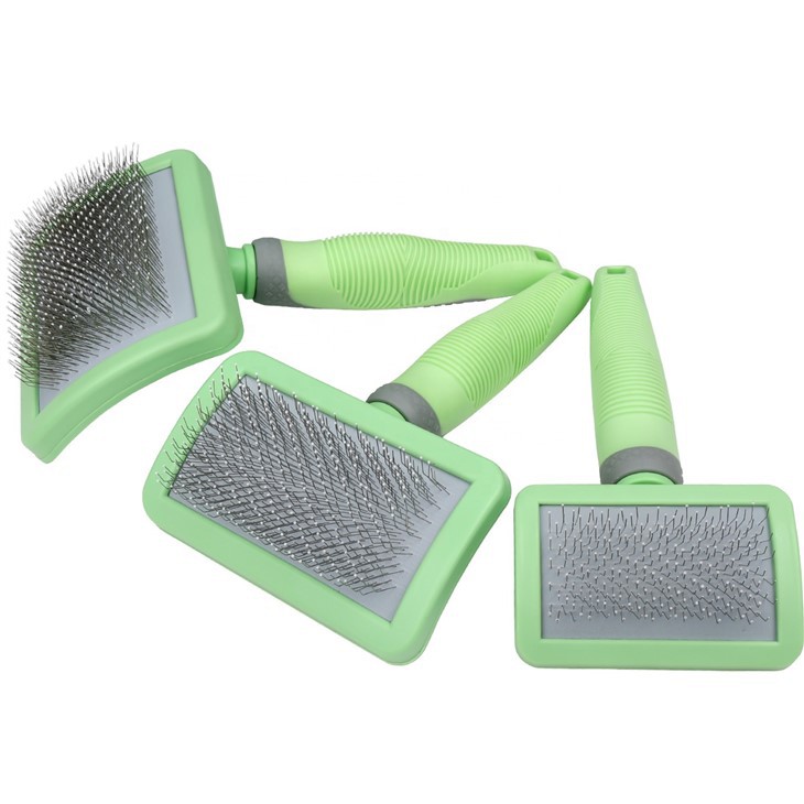 Cat Long Pin Brush Dog Pet Grooming Slicker Brush With Sticky Beads