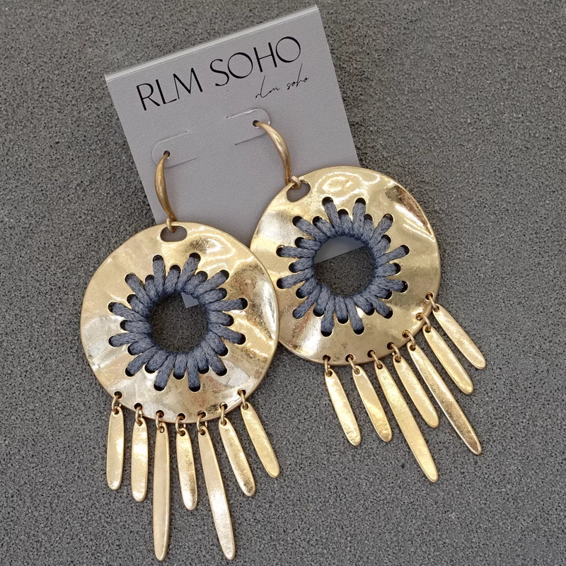 Handmade women Hip hop punk rock Earrings Hoops