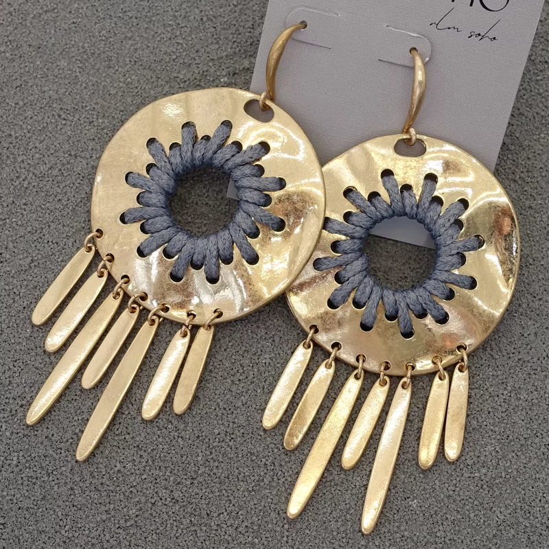 Handmade women Hip hop punk rock Earrings Hoops