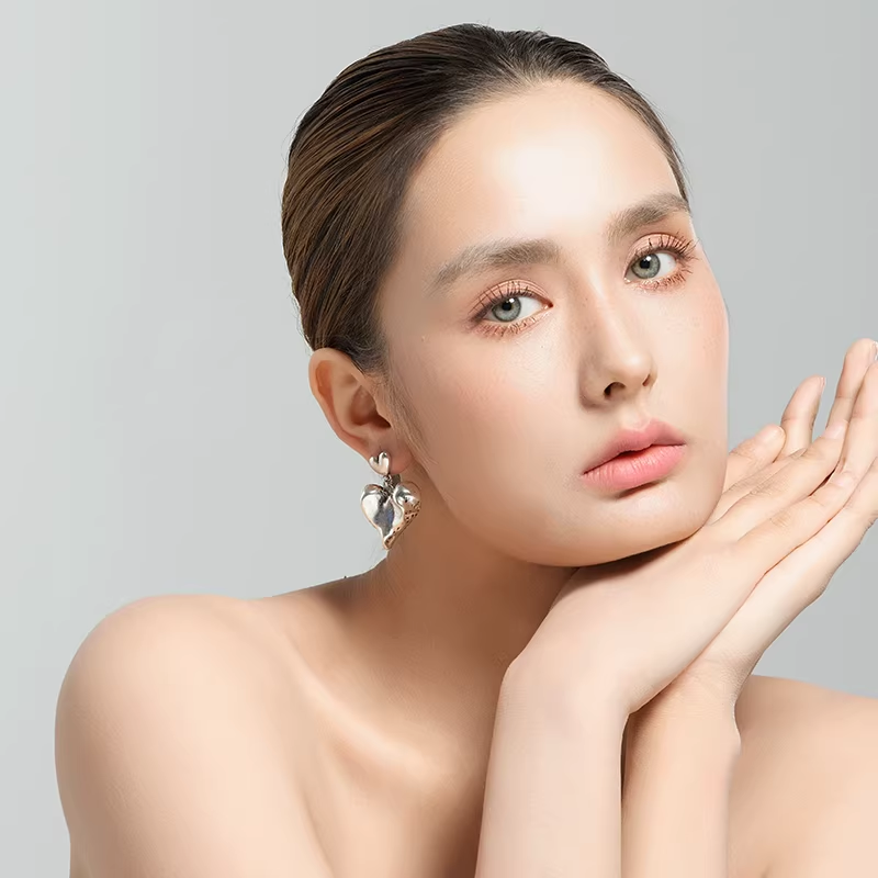 Handmade Women Vintage Heart Earring