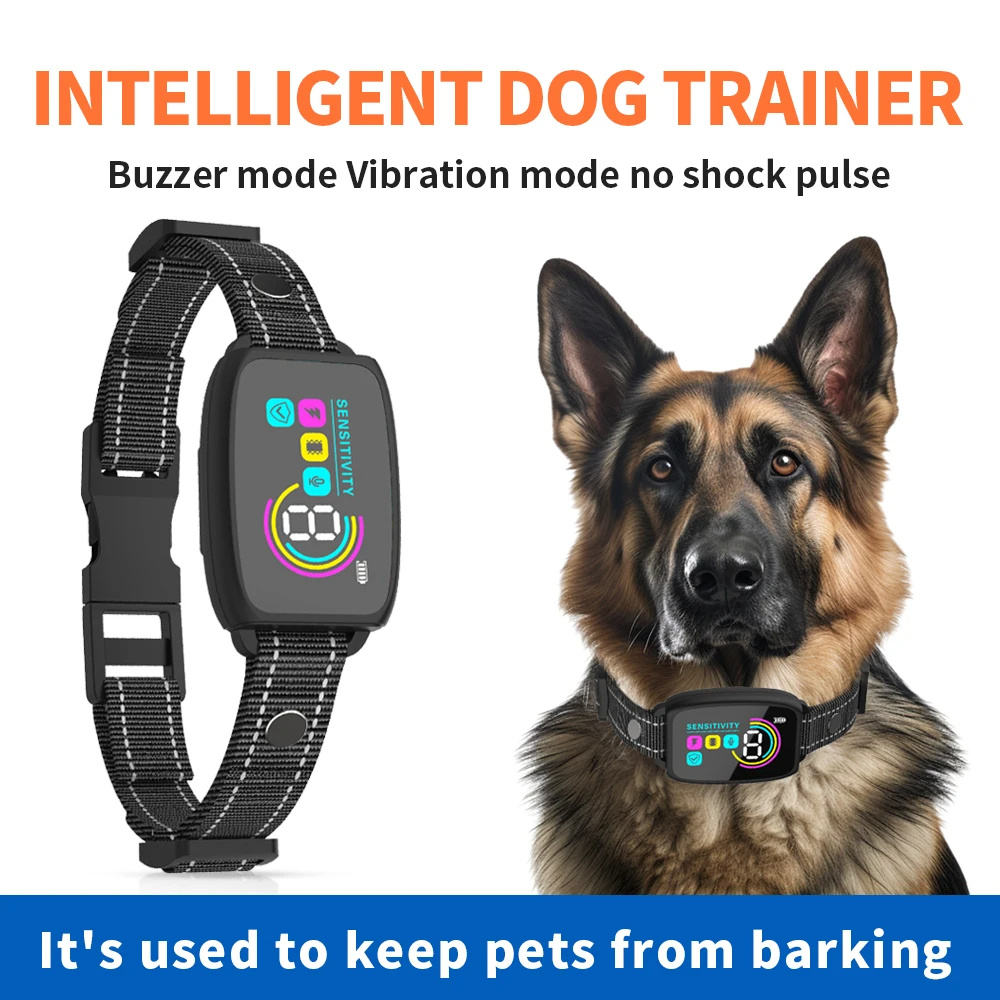 Smart Automatic Waterproof Anti Barking Dog Collar Rechargeable Bark Stopper