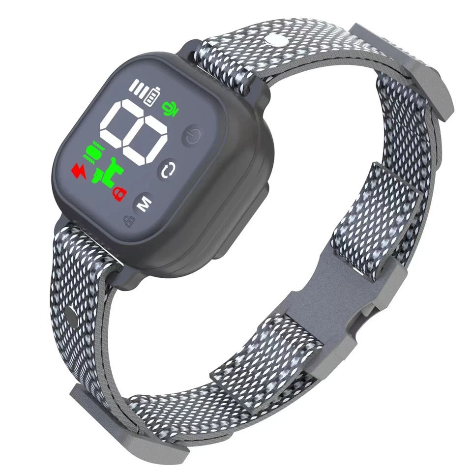 Rechargeable Waterproof Dog Anti Bark Collar, Automatic Bark Control Collar with Beep Vibration Shock, Safe Bark Stopper for Small Medium Large Dogs