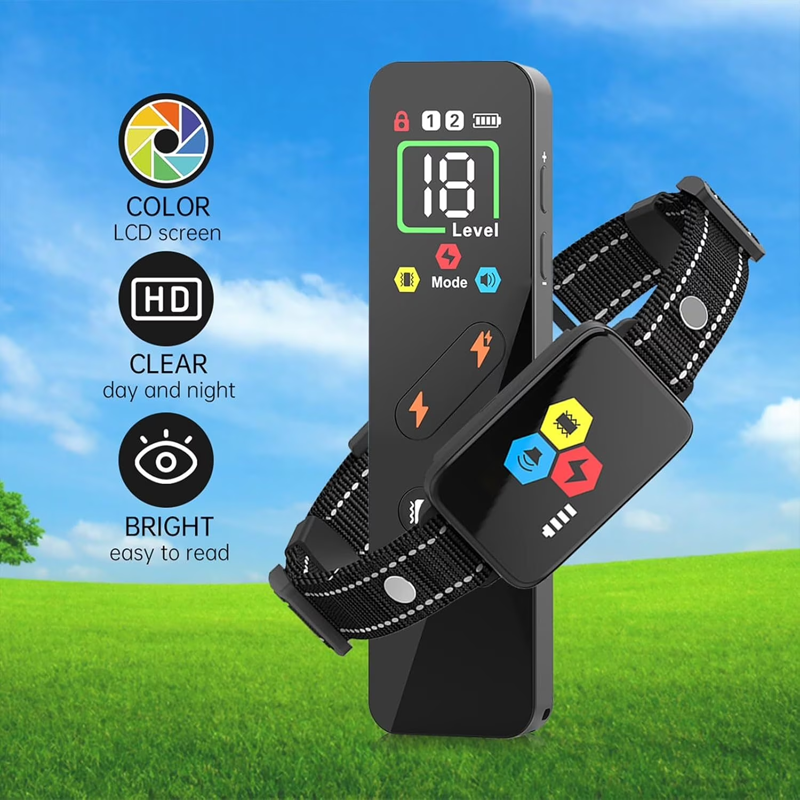 Dog Training Collar Master Your Dog's Training: 4200FT Dog Shock Collar with Remote – Innovative 3 Training Modes, Rechargeable E-Collar Suitable for All Breeds